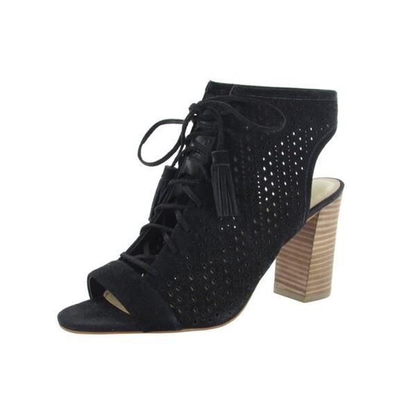 Marc Fisher Satire Lace Up Perforated Bootie Size 9 - Picture 1 of 10